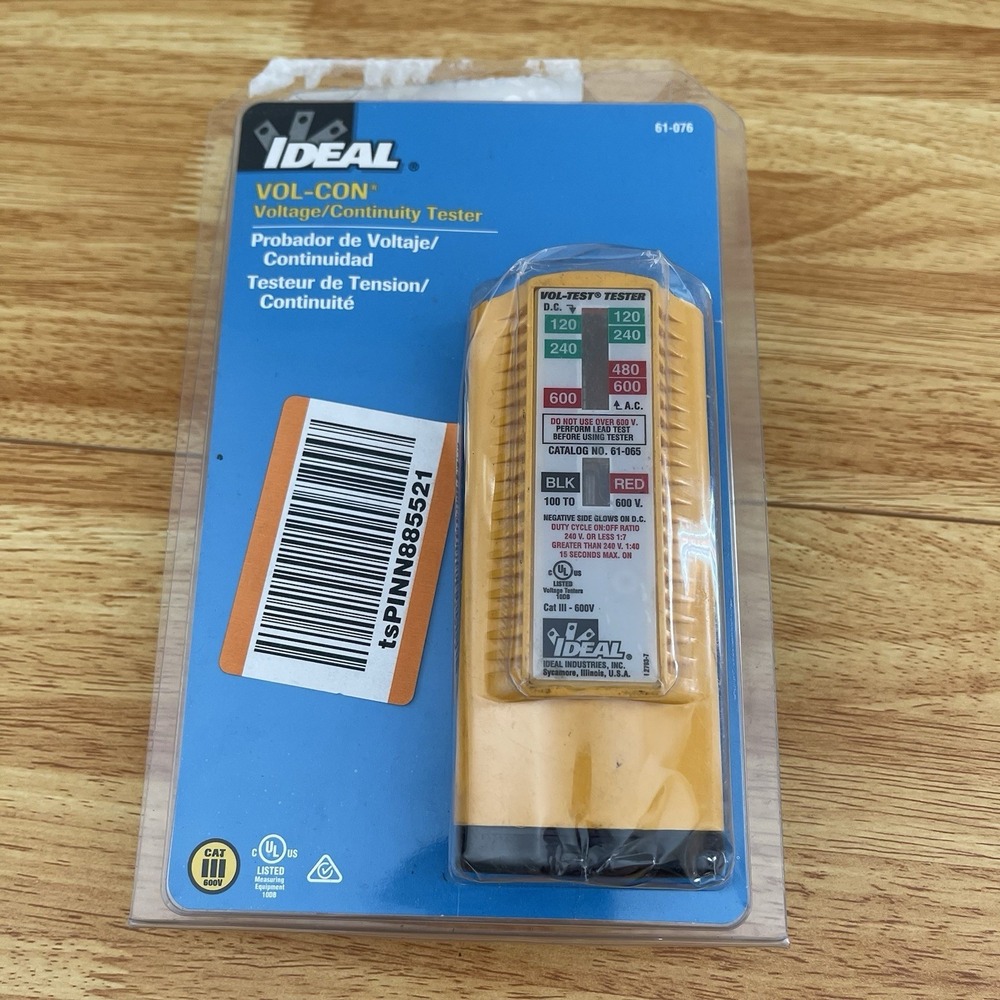 IDEAL INDUSTRIES Electrical 61-065 Voltage Tester AC/DC to 600V